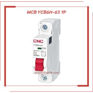 Aptomat MCB YCB6H-63 1P, cầu dao hãng CNC